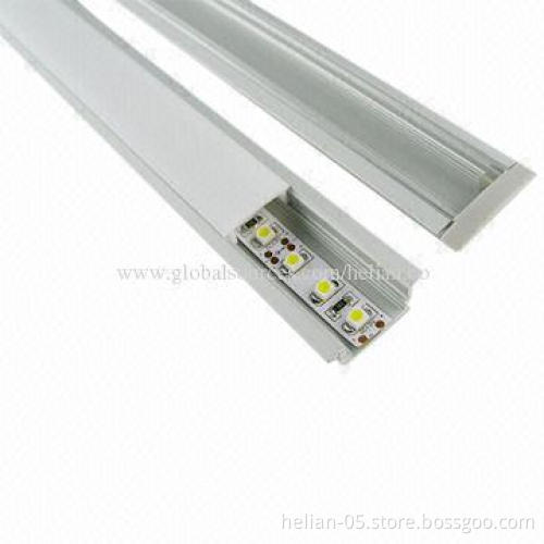 Super Slim Recessed Aluminum LED Profile with Plastic End Cap